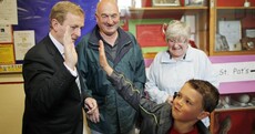 To the polls: Enda, Gerry and Michael D cast their votes