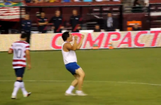 VIDEO: Pitch invader gets laid out by Maryland's finest