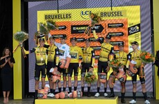 Dutch rider Teunissen stays in yellow as Jumbo-Visma storm to Tour de France time trial victory