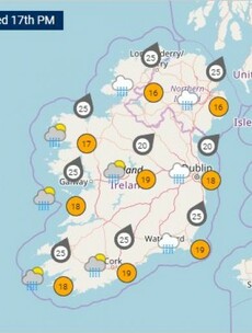 It'll stay warm into the weekend... but we'll also have to put up with heavy and persistent rain