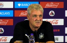 New boss Bruce watches from the stands as Newcastle beat West Ham