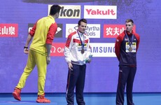Podium drama as rival refuses to stand alongside controversial Olympic champion