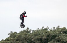 Frenchman uses his jet-powered hoverboard to cross the channel after initial failure