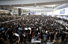 Chaos at Hong Kong airport after all flights cancelled amid massive pro-democracy protests