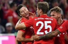 Lewandowski brace spares Bayern's blushes in opening night draw