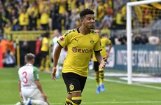 England star Sancho helps Dortmund stroll past Augsburg to go top of the Bundesliga