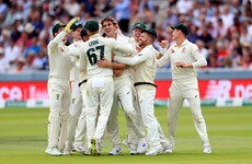Cummins double stuns England after Smith makes brave 92 in second Test