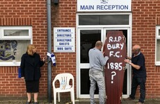 Bury FC on verge of extinction over unpaid debts