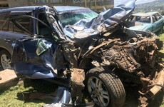 Two-time Olympic champion lucky to escape head-on collision with bus