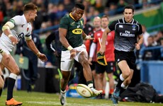 Springbok winger Dyantyi fails B sample drug test