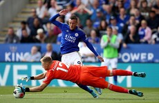 Jamie Vardy double fires Leicester to victory while Palace beat 10-man Villa