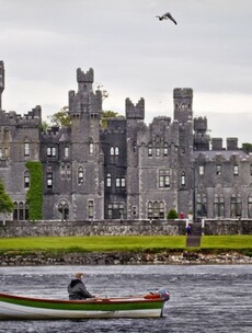 World champion prepares for cliff diving series with jump into Lough Corrib - from a helicopter