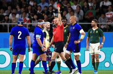 Shades of Mealamu and Umaga as Italian prop sees red in loss to Springboks