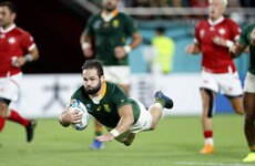 Reinach sets World Cup hat-trick record as Springboks thrash Canada
