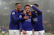 Leicester equal Man United's Premier League record and go second