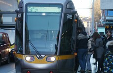 Broken down coach blocks Luas and traffic in Dublin city centre