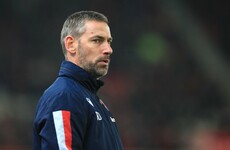 Ex-Ireland international's first game in senior management ends in defeat