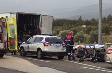 41 migrants found alive in refrigerated truck in Greece