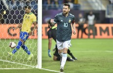 Messi hits winner on international return from ban as Argentina overcome Brazil