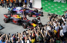 Verstappen wins crazy Brazilian Grand Prix as both Ferraris crash out