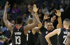 Harden and Westbrook extend win streak, while Doncic joins LeBron with record feat