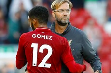 Klopp says Gomez 'better than good' after Sterling clash