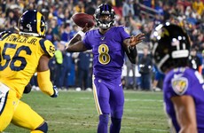 Five-star Lamar runs riot as Ravens thrash the Rams