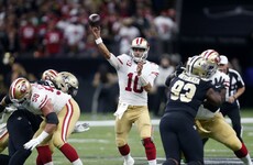 Drama at the death as Garoppolo-inspired 49ers down Saints in thrilling encounter