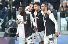 Ronaldo double helps Juventus back joint top as Inter held in Fiorentina