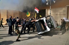 Protesters storm US embassy in Baghdad chanting 'Death to America'