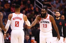 Harden-Westbrook combine for 63 to stop Jokic's Nuggets