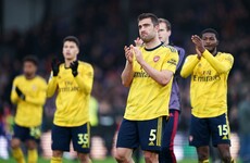 Aubameyang scores and gets sent off by VAR, as 10-man Arsenal held by Crystal Palace