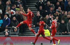 Liverpool overcome Tottenham to go 38 Premier League games unbeaten