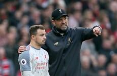 Klopp rules out selling players in January despite Roma and Sevilla interest in Shaqiri