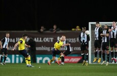 Brilliant free kick from ex-Ireland U21 international not enough, as Newcastle break Oxford hearts