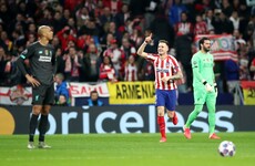 Liverpool fall to Champions League first leg defeat against Atletico