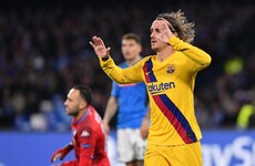 Griezmann strike earns 10-man Barcelona a draw ahead of home second leg