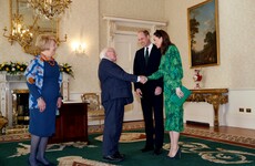 William and Kate arrive in Ireland and meet with President Higgins ahead of three day visit