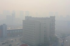 Acrid smoke lingers over Kiev from fires in Chernobyl nuclear exclusion zone
