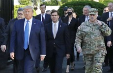 US general says he should not have accompanied Trump on church walk after removal of protesters
