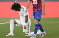 Marcelo takes knee as Real Madrid return with win