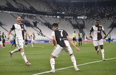Ronaldo's penalty double edges Juve closer to title in Atalanta draw