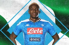 Napoli smash club-transfer record for €50m Nigerian striker Osimhen