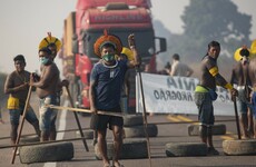 Brazilian indigenous protesters block highway through Amazon demanding help against Covid-19