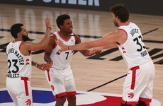 Defending NBA champion Raptors claw out victory over the Nets