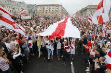 Tens of thousands take to the streets in Belarus demanding the resignation of the president