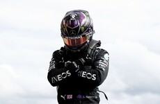Hamilton pays tribute to Boseman with Wakanda salute as he takes Belgian F1 pole
