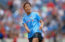 Japan women's football great joins men's team