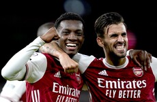 Late Nketiah winner sees Arsenal move level with Everton and Crystal Palace at top of the table