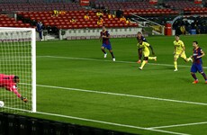 Messi scores in first game since transfer dispute as Barca hammer Villarreal